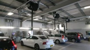 Snows Motor Group workshop heating