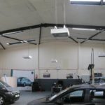voertuig service bay verwarming