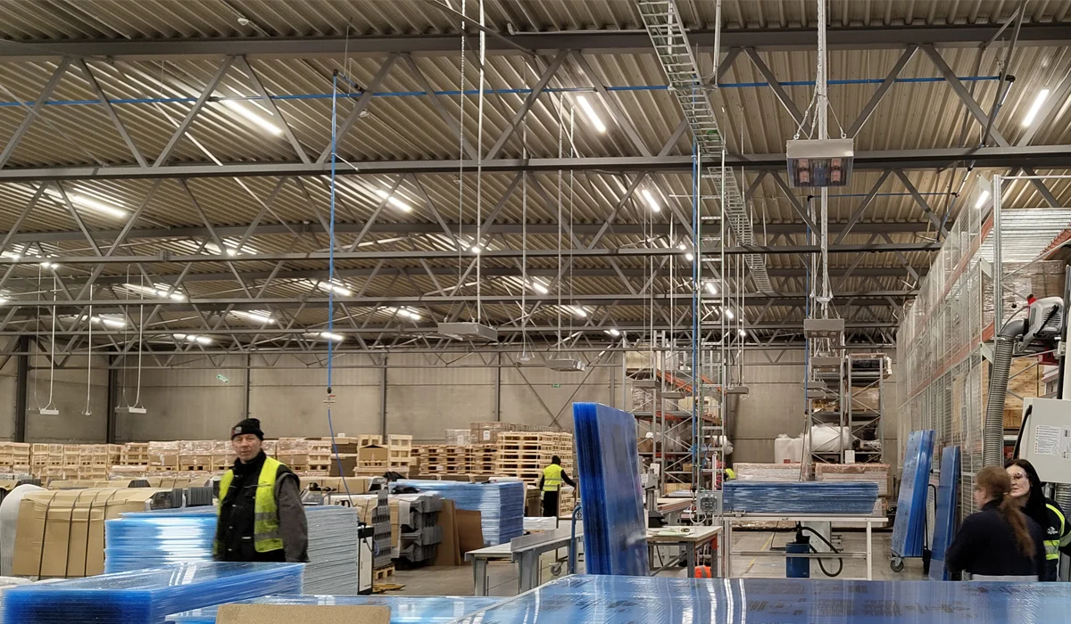 Power 4 industriële plafondverwarmers