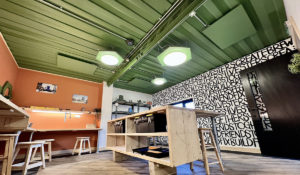 Herschel Infrarood paneelverwarmers geschilderd voor gebruik in DIY SOS