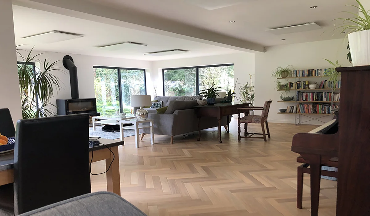 Selecteer XLS in de woonkamer