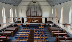 Herschel Colorado verwarmt een kerk