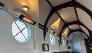 Herschel Colorado verwarmt een kerk