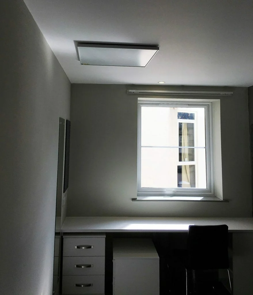 Plafond gemonteerde elektrische verwarming voor studentenhuisvesting