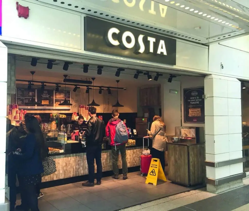Costa Coffee Liverpool Street - met Aspect XL3