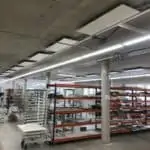 German plant Inspire panels in a factory provide sustainable low energy heating