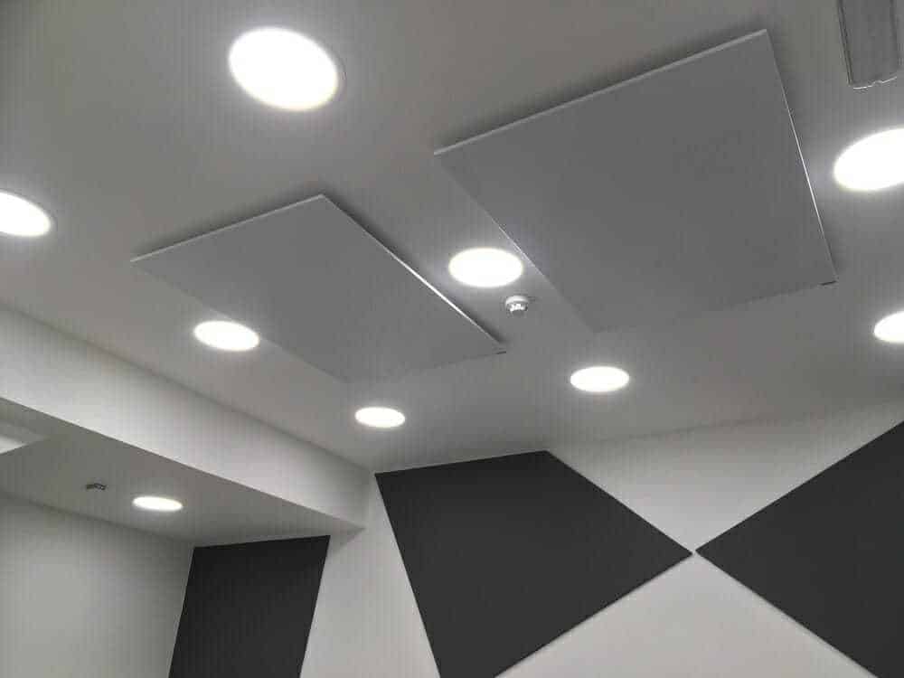 Herschel white panels ceiling mounted