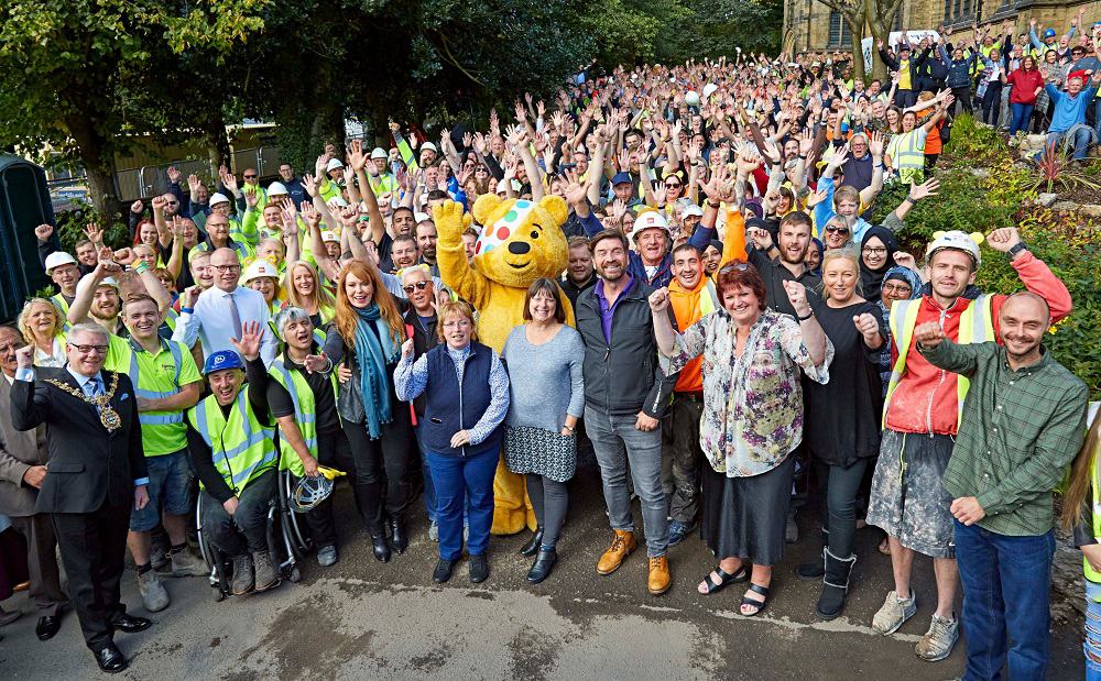 Zoals te zien op tv met Pudsey