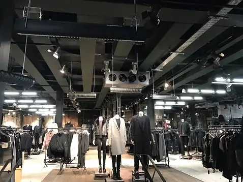 Herschel heating All Saints store