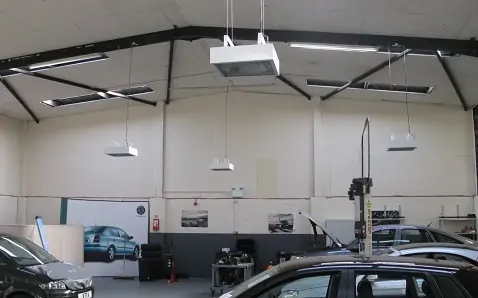 Herschel IRP4 biedt de ideale garage-werkplaatsverwarming