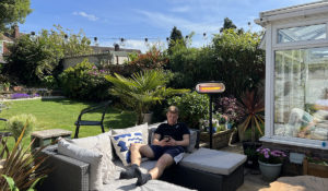 Miami Zwarte en zwarte voet buitenkachel