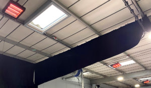 Vulcan Heater in grote werkplaats bij Kubota UK