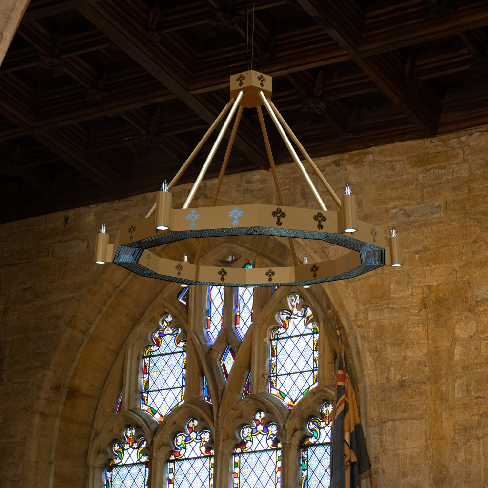 Halo met verlichting en decor