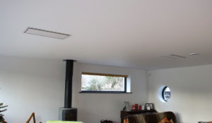 Krystal White inbouw plafond in woonkamer