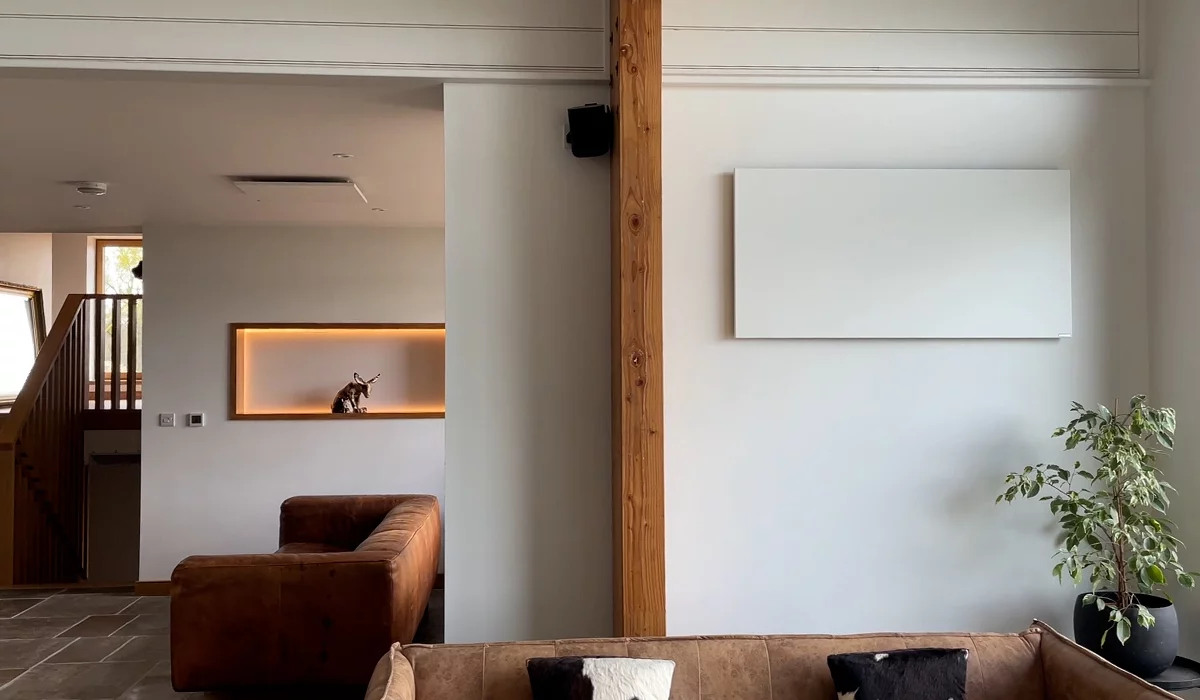 Comfort infrarood paneel in woonruimte