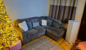 Witte Select S3 in een woonkamer