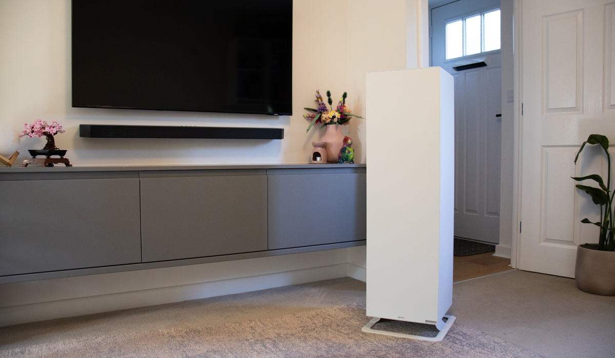 Selecteer S3 vrijstaande torenverwarming in de woonkamer