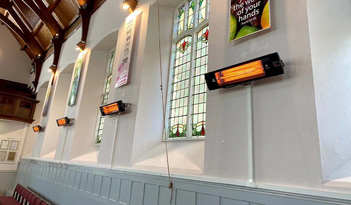 Herschel Infrared verwarmt kerk in Newquay