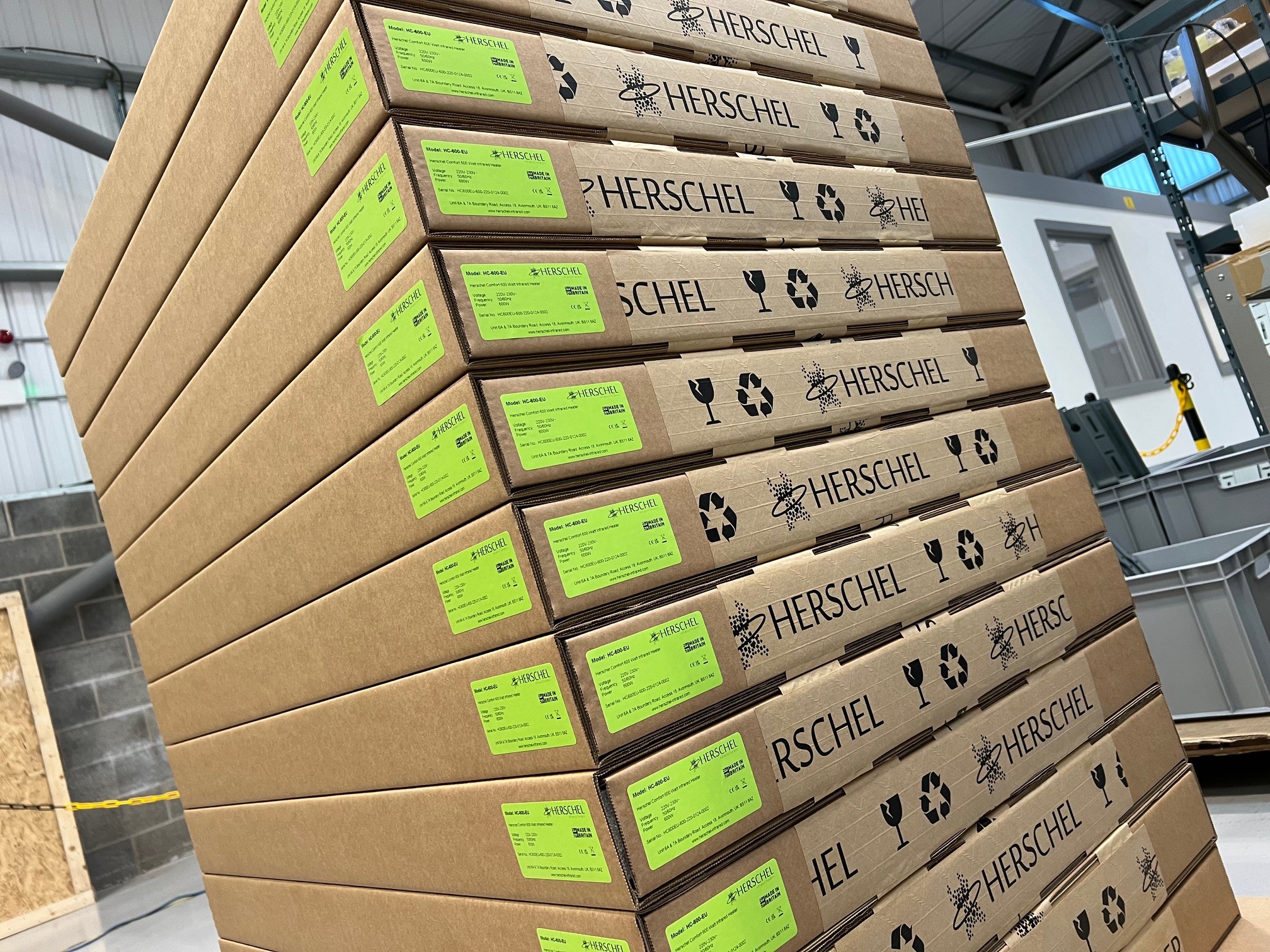 Herschel Comfort verpakking van 100% gerecycled materiaal