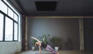 Comfort HT paneelverwarming voor een yogastudio