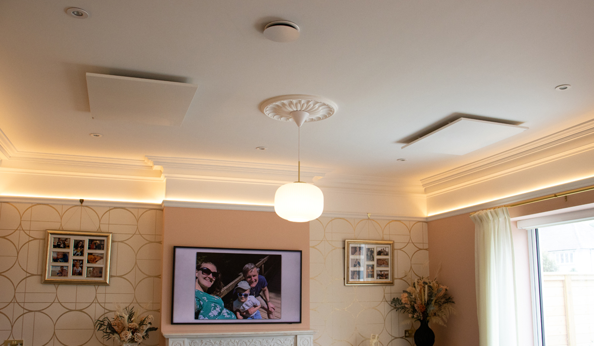 Comfort infraroodpanelen geïnstalleerd in een huis uit de jaren 1920