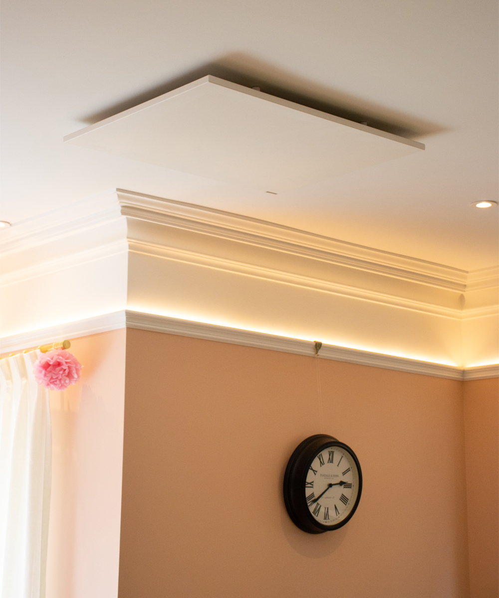 Comfort infraroodpanelen geïnstalleerd in een huis uit de jaren 1920