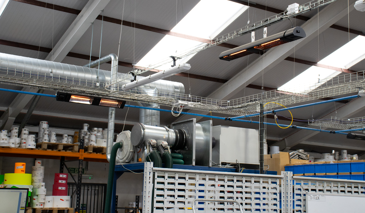 Herschel Manhattan duurzame zoneverwarming voor fabrieken